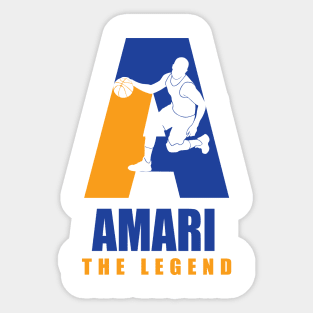 Amari Custom Player Basketball Your Name The Legend Sticker